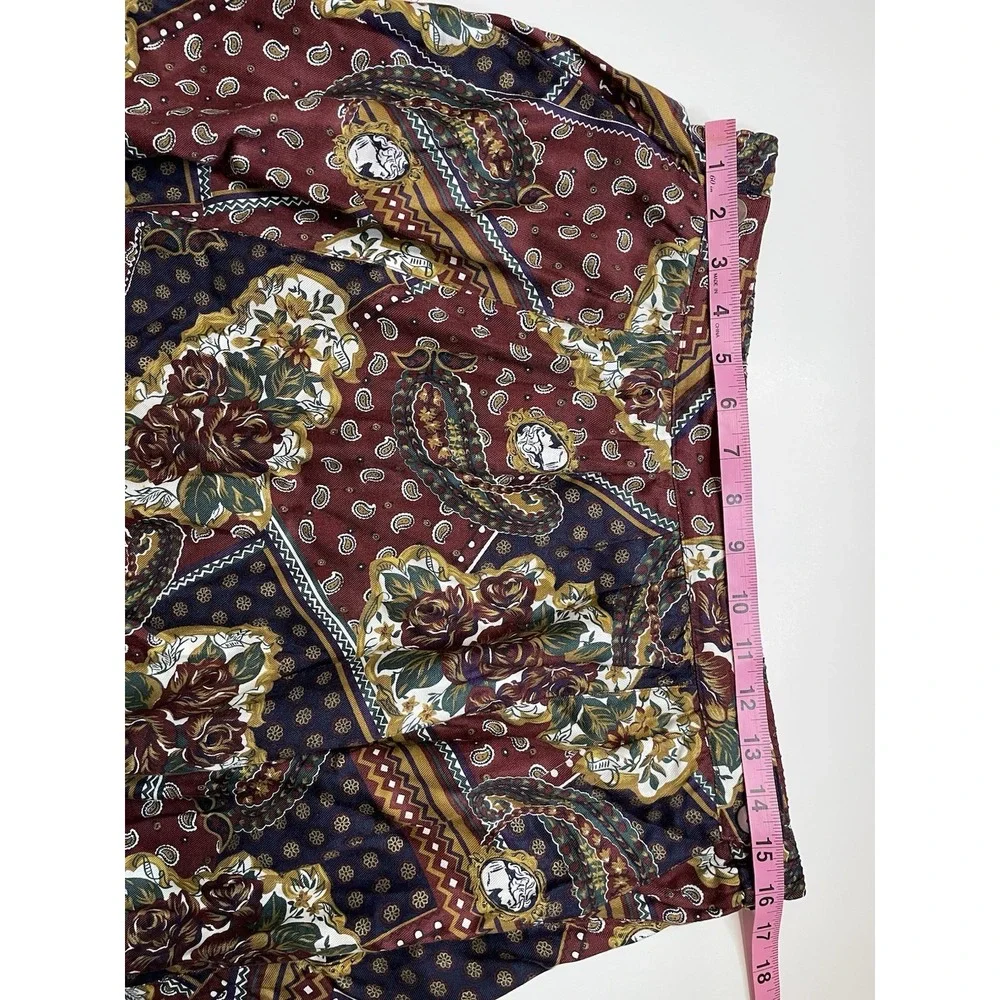 Vintage Chaus Womens Patchwork Maxi Skirt Size L Boho Dark Fairy Whimsigoth‎ 90s